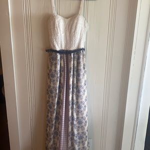 Long flora maxi dress